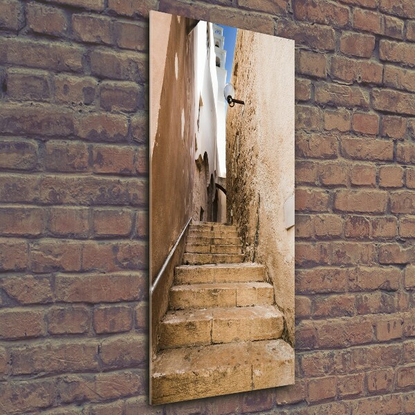 Fotocuadro de cristal elegante para hogar vertical Las calles de Israel