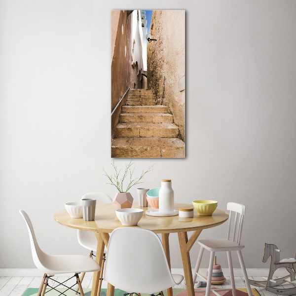 Fotocuadro de cristal elegante para hogar vertical Las calles de Israel