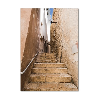 Fotocuadro de cristal elegante para hogar vertical Las calles de Israel