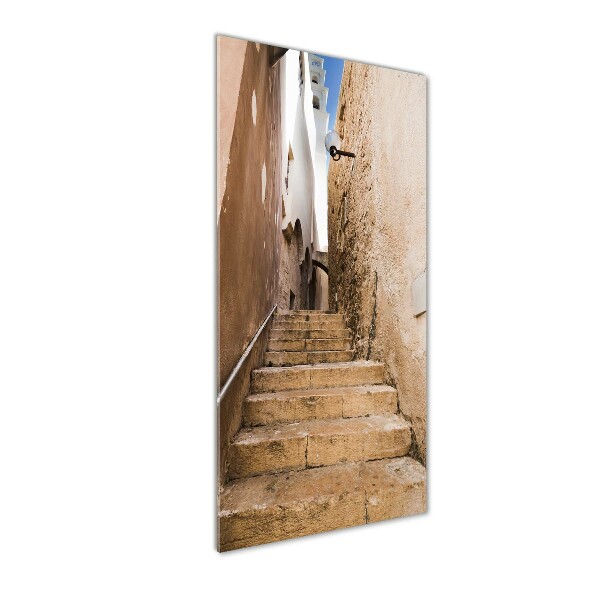 Fotocuadro de cristal elegante para hogar vertical Las calles de Israel