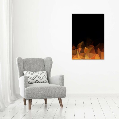 Foto obraz na szkle pionowy Abstrakcja trójkąty