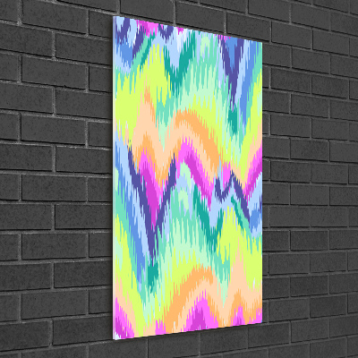 Cuadro de vidrio templado 4mm para pared vertical Fondo de arcoíris