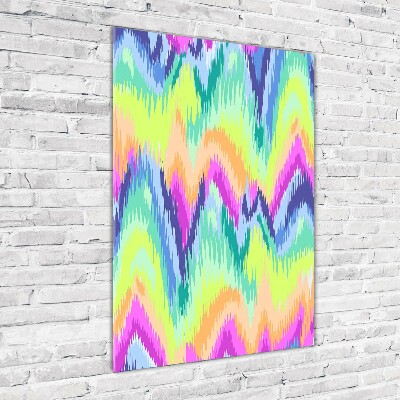 Cuadro de vidrio templado 4mm para pared vertical Fondo de arcoíris