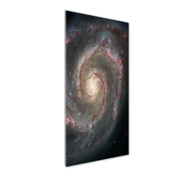 Cuadro decorativo en cristal con canto pulido vertical Nebulosa