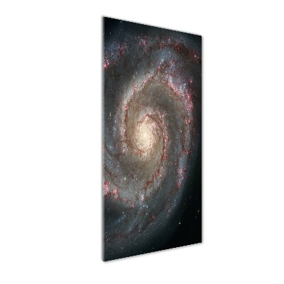 Cuadro decorativo en cristal con canto pulido vertical Nebulosa