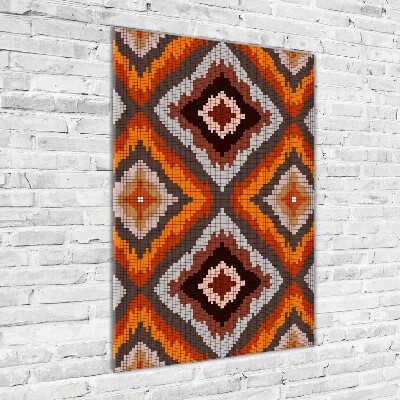 Fotocuadro de cristal elegante para hogar vertical Fondo retro