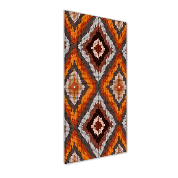 Fotocuadro de cristal elegante para hogar vertical Fondo retro