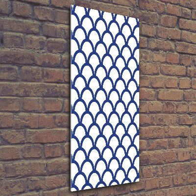 Cuadro decorativo en cristal con canto pulido vertical Antecedentes marítimos