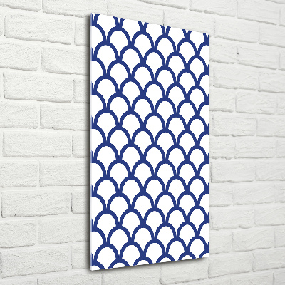 Cuadro decorativo en cristal con canto pulido vertical Antecedentes marítimos