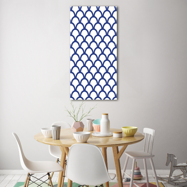 Cuadro decorativo en cristal con canto pulido vertical Antecedentes marítimos