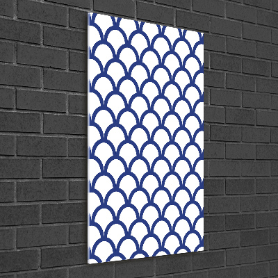 Cuadro decorativo en cristal con canto pulido vertical Antecedentes marítimos
