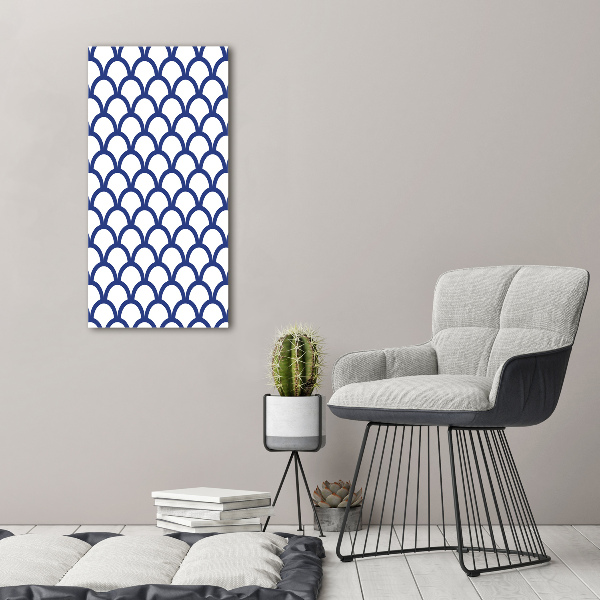 Cuadro decorativo en cristal con canto pulido vertical Antecedentes marítimos