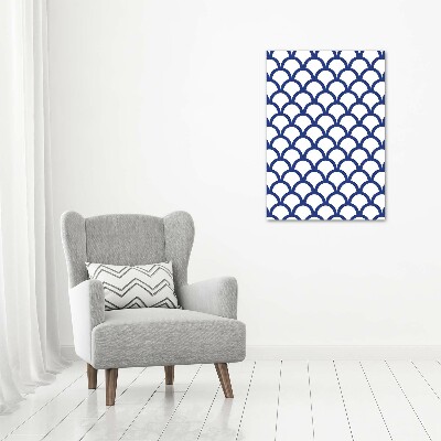 Cuadro decorativo en cristal con canto pulido vertical Antecedentes marítimos