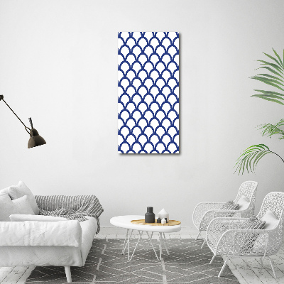 Cuadro decorativo en cristal con canto pulido vertical Antecedentes marítimos