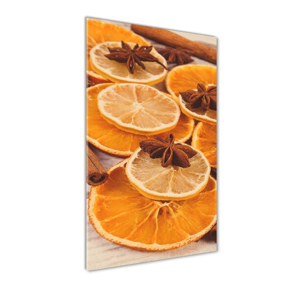 Cuadro de vidrio templado 4mm para pared vertical El olor de la Navidad