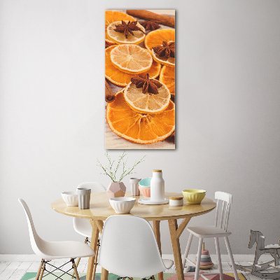 Cuadro de vidrio templado 4mm para pared vertical El olor de la Navidad