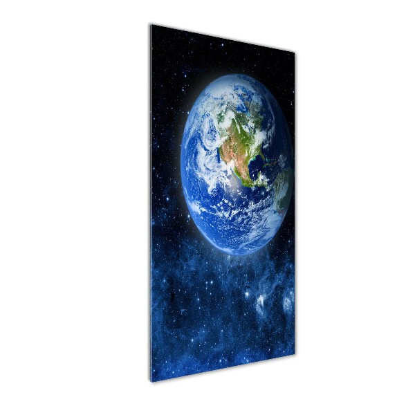 Cuadro decorativo en cristal con canto pulido vertical Globo