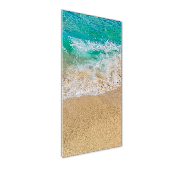 Cuadro de vidrio templado 4mm para pared vertical Playa y mar