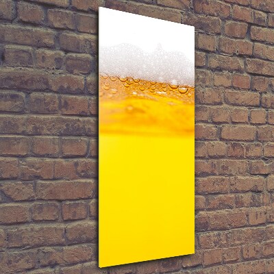 Fotocuadro de cristal elegante para hogar vertical Cerveza