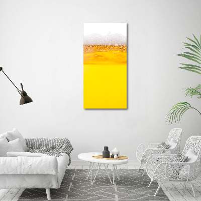 Fotocuadro de cristal elegante para hogar vertical Cerveza