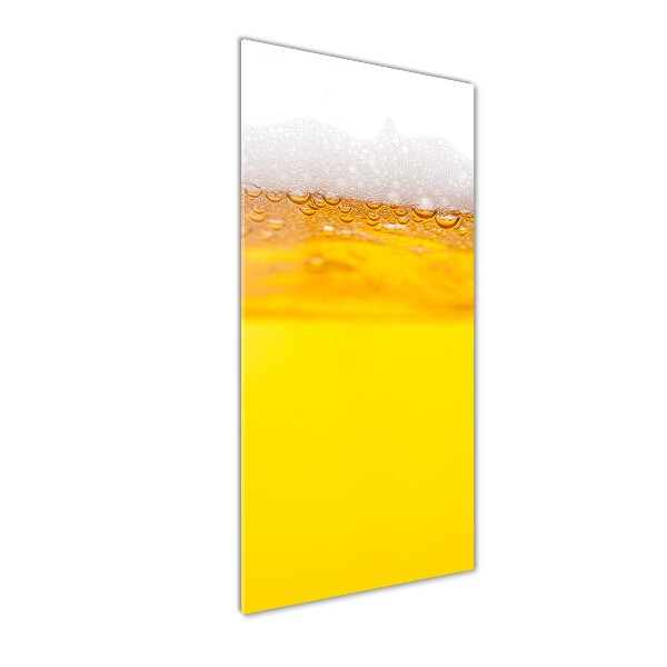 Fotocuadro de cristal elegante para hogar vertical Cerveza