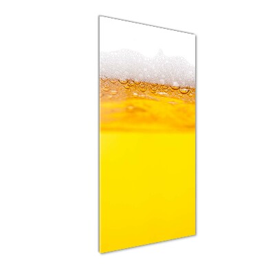Fotocuadro de cristal elegante para hogar vertical Cerveza