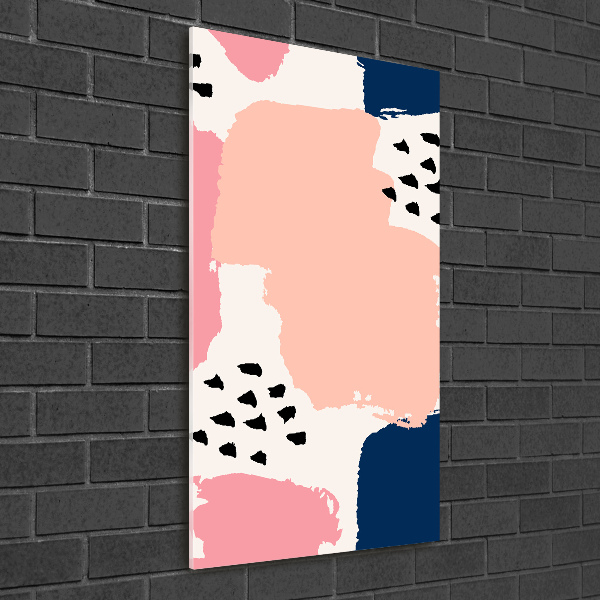 Cuadro de cristal moderno efecto brillo vertical Fondo abstracto