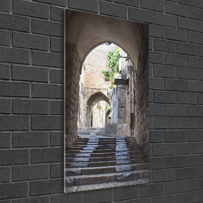 Cuadro decorativo en cristal con canto pulido vertical Jerusalén, Israel