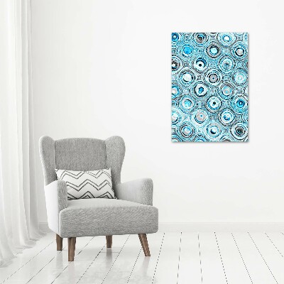 Fotocuadro de cristal elegante para hogar vertical Gráficos fractales