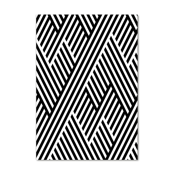 Cuadro de cristal moderno efecto brillo vertical Fondo geométrico