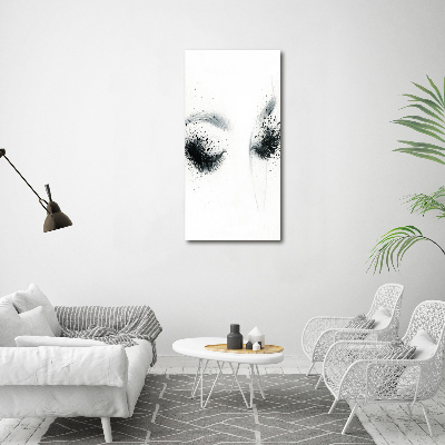 Cuadro decorativo en cristal con canto pulido vertical Constituir