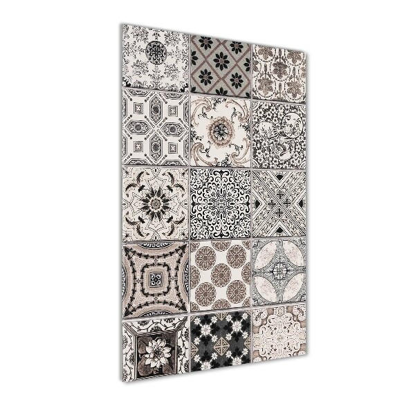 Cuadro de cristal moderno efecto brillo vertical Azulejos de cerámica