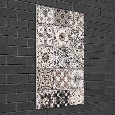 Cuadro de cristal moderno efecto brillo vertical Azulejos de cerámica