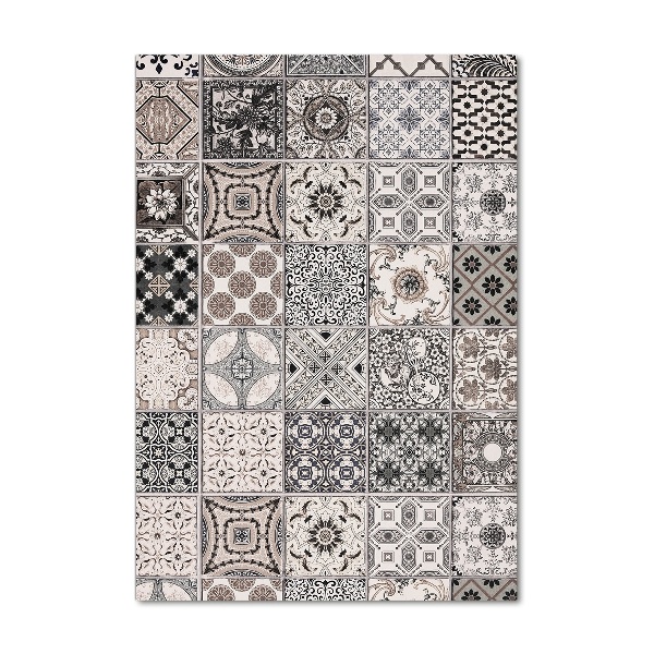 Cuadro de cristal moderno efecto brillo vertical Azulejos de cerámica