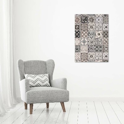 Cuadro de cristal moderno efecto brillo vertical Azulejos de cerámica