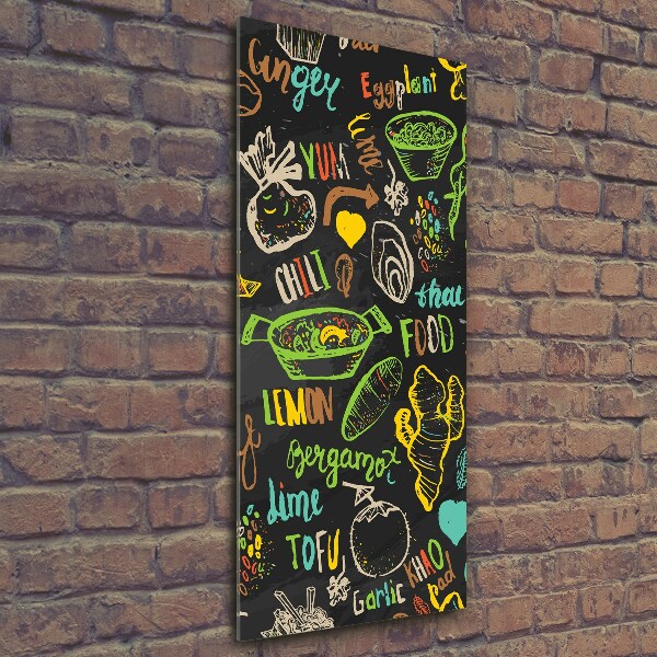 Foto obraz na szkle pionowy Tajskie potrawy