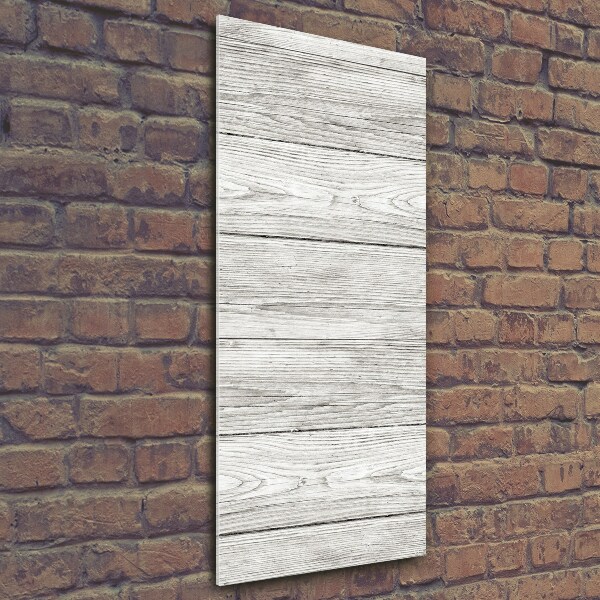 Fotocuadro de cristal elegante para hogar vertical Fondo de madera