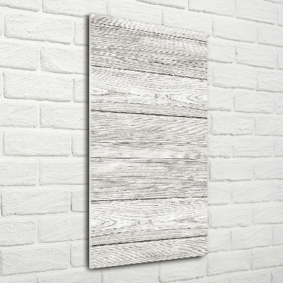 Fotocuadro de cristal elegante para hogar vertical Fondo de madera