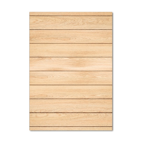 Cuadro de cristal moderno efecto brillo vertical Fondo de madera