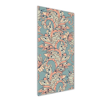 Foto obraz na szkle pionowy Etniczne kwiaty