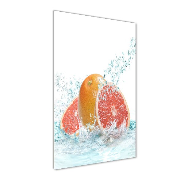 Fotocuadro de cristal elegante para hogar vertical Pomelos