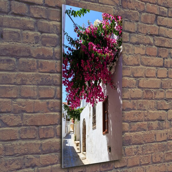 Fotocuadro de cristal elegante para hogar vertical Rodas, Grecia