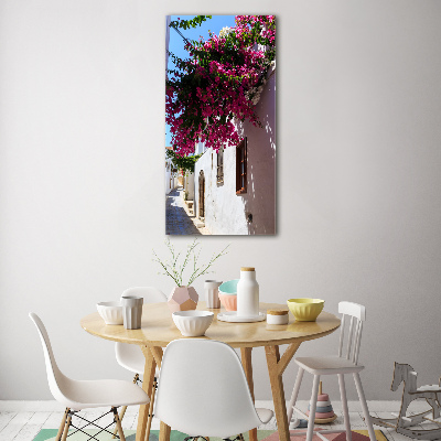 Fotocuadro de cristal elegante para hogar vertical Rodas, Grecia