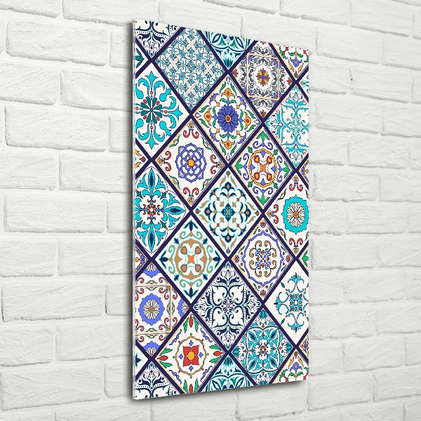 Fotocuadro de cristal elegante para hogar vertical Azulejos de cerámica