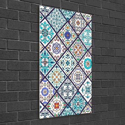Fotocuadro de cristal elegante para hogar vertical Azulejos de cerámica