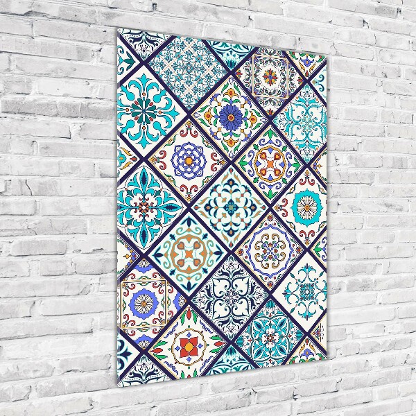 Fotocuadro de cristal elegante para hogar vertical Azulejos de cerámica