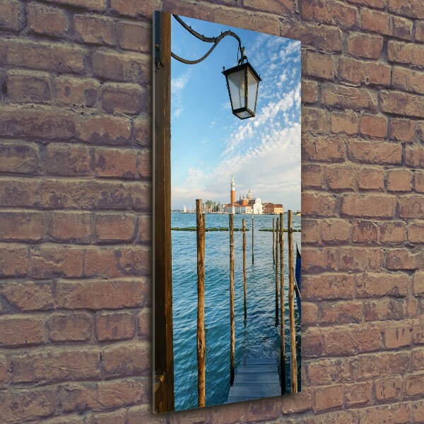 Cuadro decorativo en cristal con canto pulido vertical Venecia, Italia
