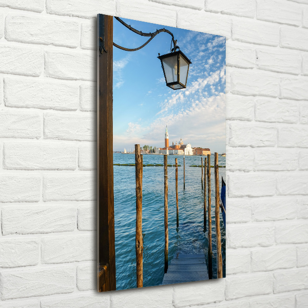 Cuadro decorativo en cristal con canto pulido vertical Venecia, Italia
