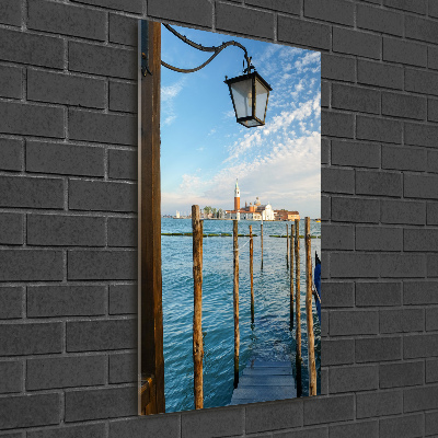 Cuadro decorativo en cristal con canto pulido vertical Venecia, Italia