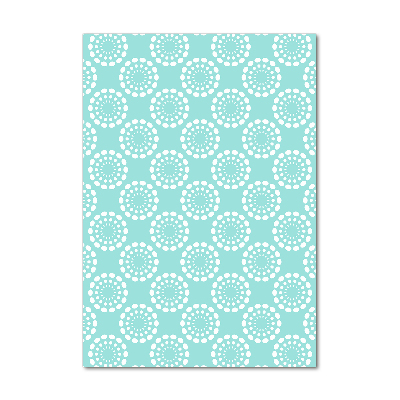 Cuadro decorativo en cristal con canto pulido vertical Fondo geométrico